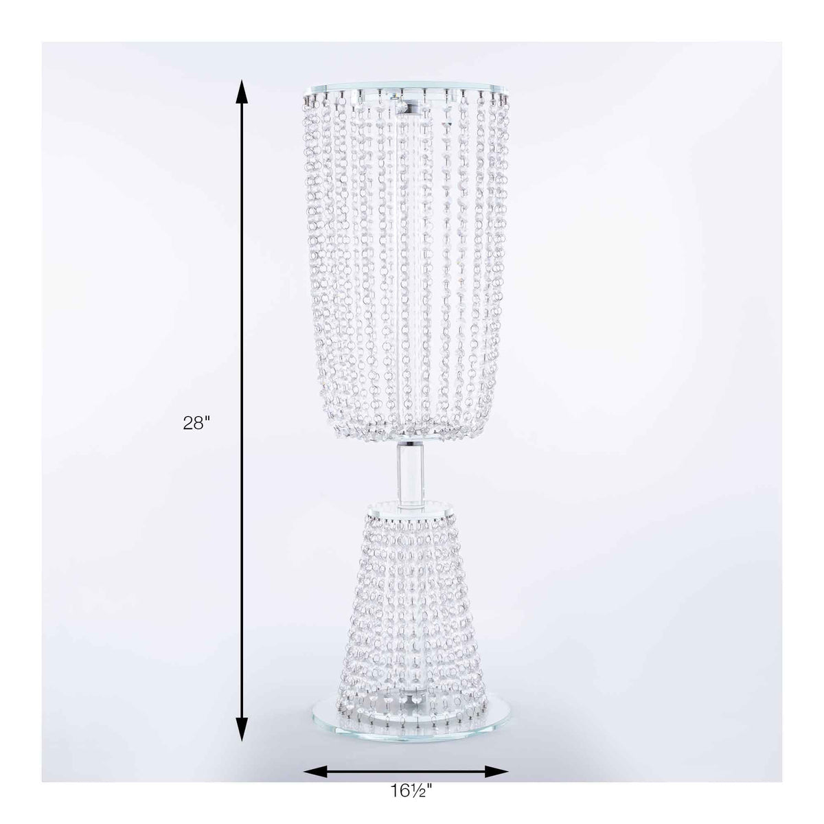 Crystal Cascading Centerpiece 28"