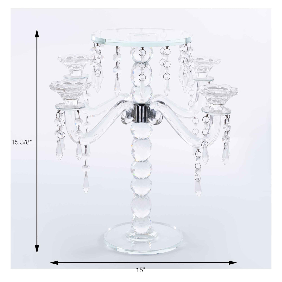 Crystal Floral Candelabra