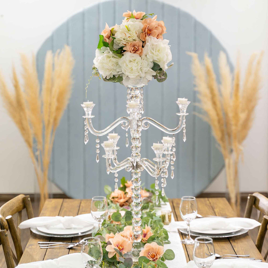 Crystal Eight Arm Candelabra