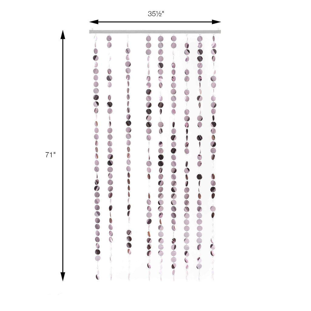 Spangle Curtains 35.5" x 71" - Blush