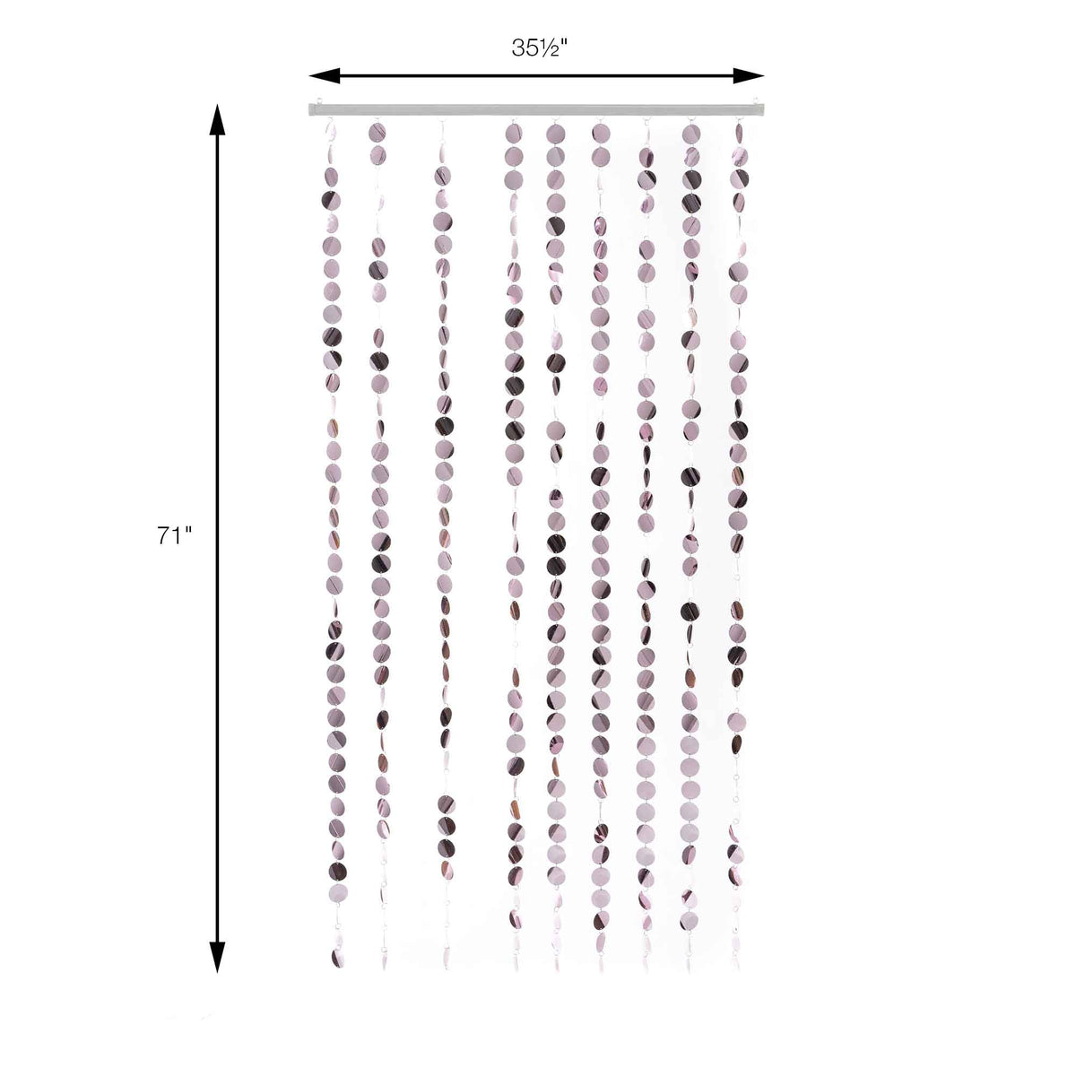 Spangle Curtains 35.5" x 71" - Blush