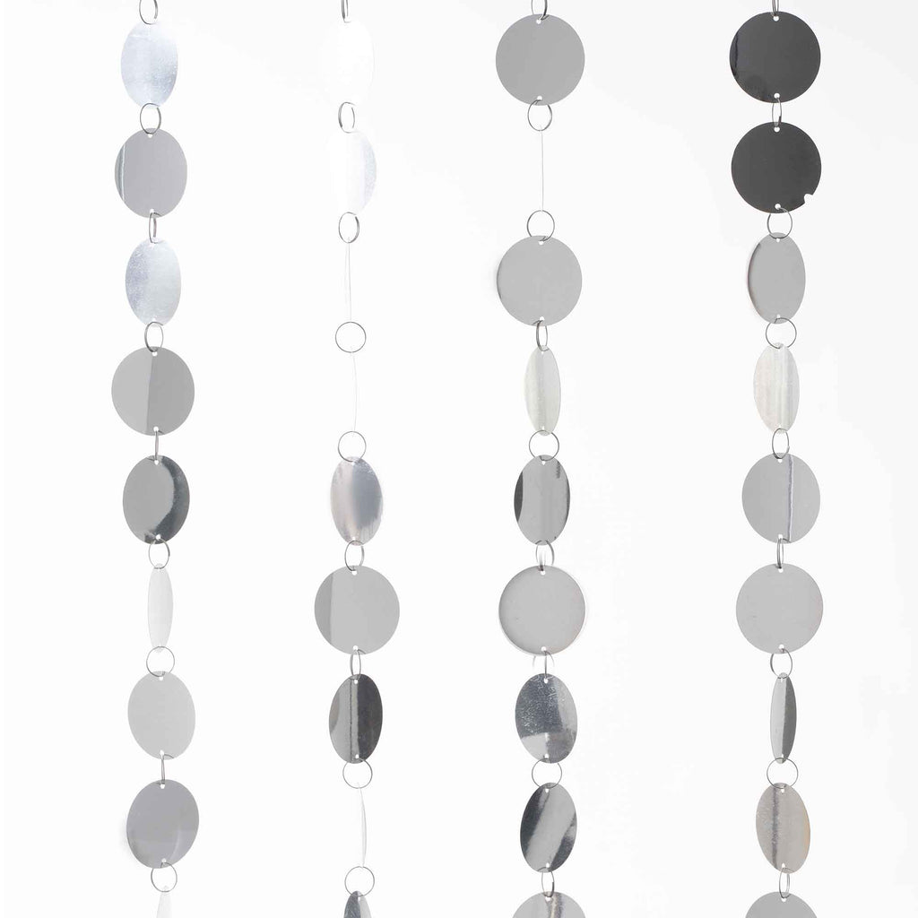 Spangle Curtains 35.5" x 71" - Silver