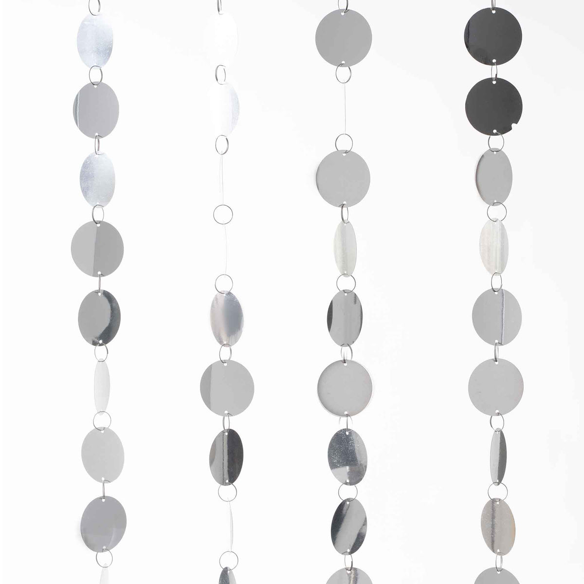Spangle Curtains 35.5" x 71" - Silver