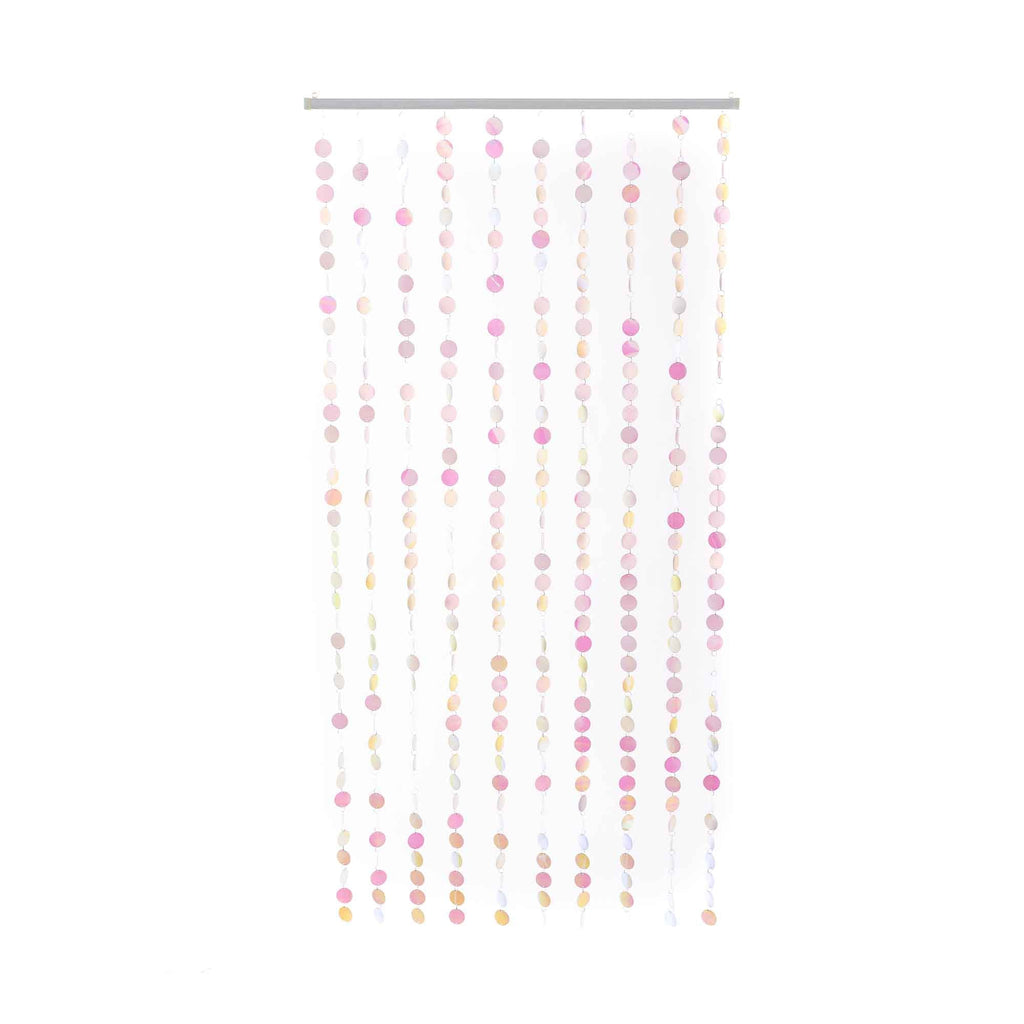 Spangle Curtains 35.5" x 71" - White Iridescent
