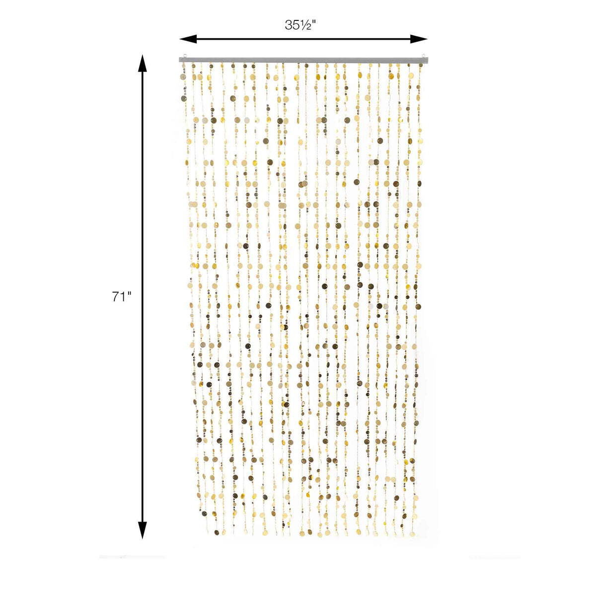 Sequin Curtain - Gold