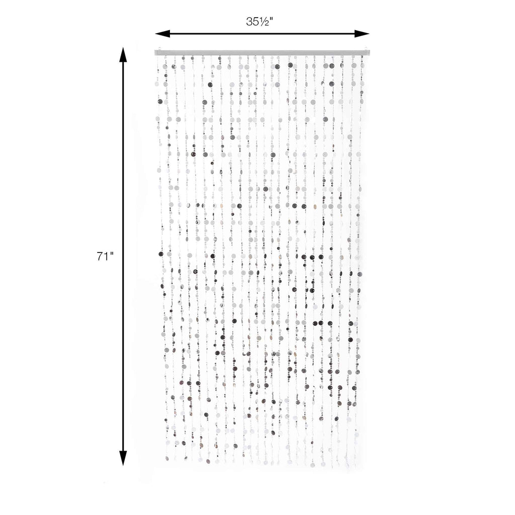 Sequin Curtain - Silver