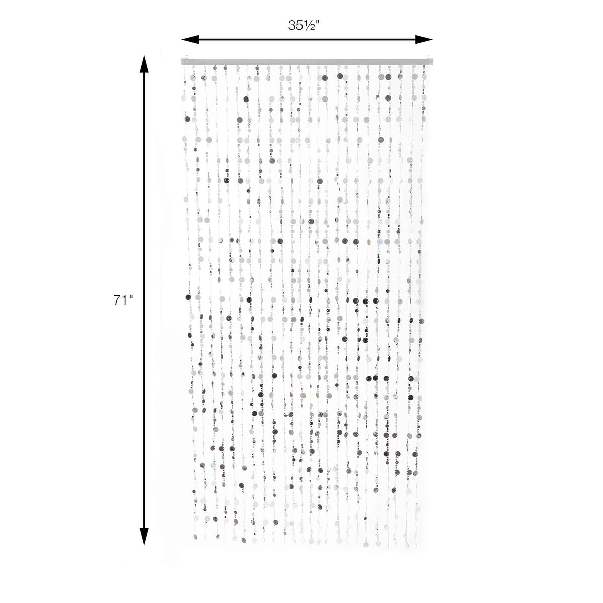 Sequin Curtain - Silver
