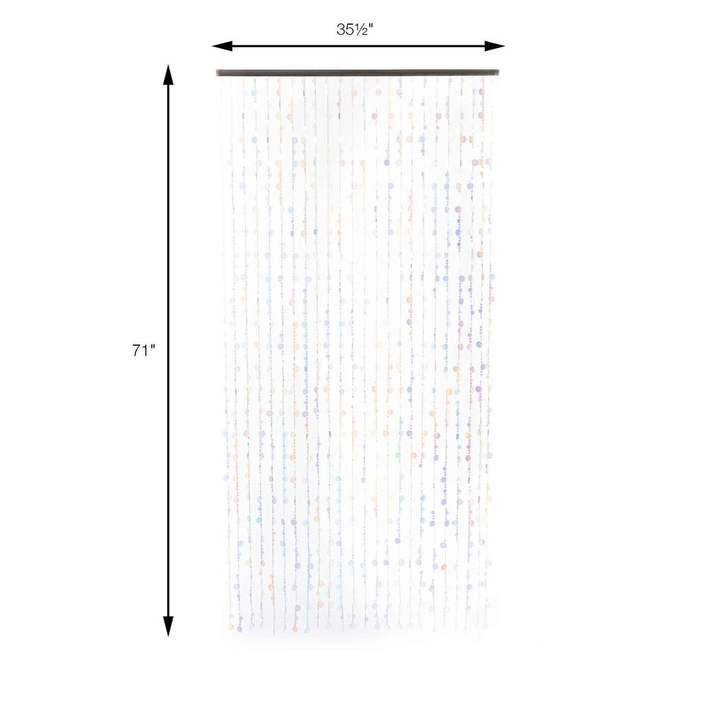 Sequin Curtain - White Iridescent