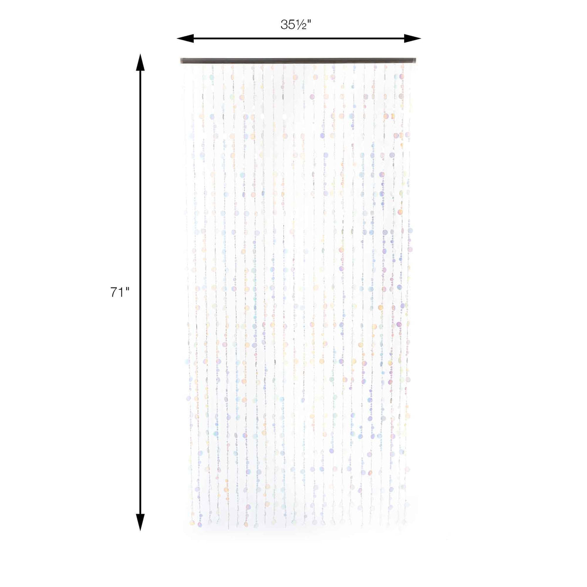 Sequin Curtain - White Iridescent