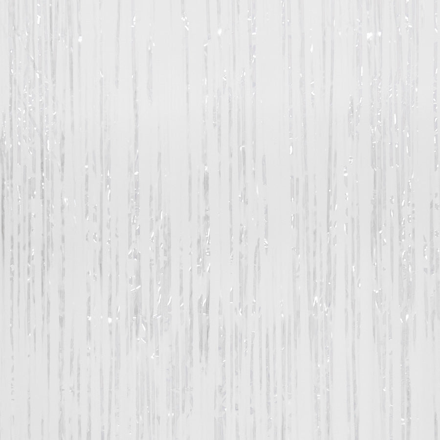 Metallic Backdrop Curtain 36" x 96" - White