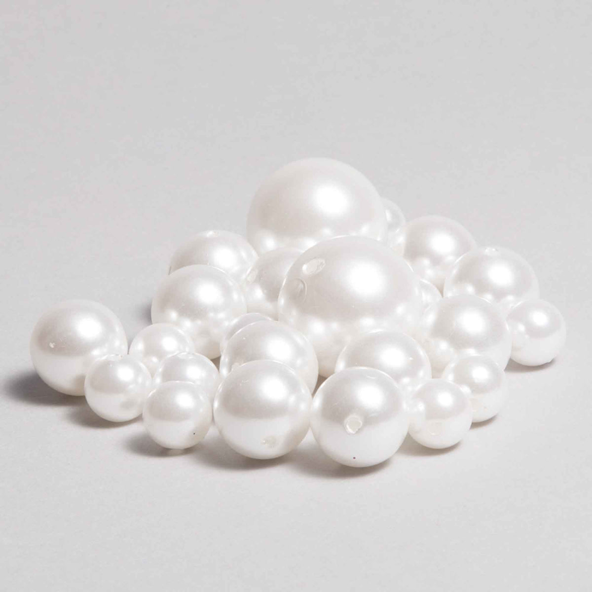 Assorted Pearl Vase Filler-White