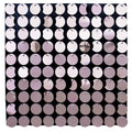 Round Spangle Sequin Wall Panels with Black Backing-Pink