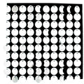 Round Spangle Sequin Wall Panels with Black Backing-Silver