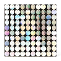 Round Spangle Sequin Wall Panels with Black Backing-White