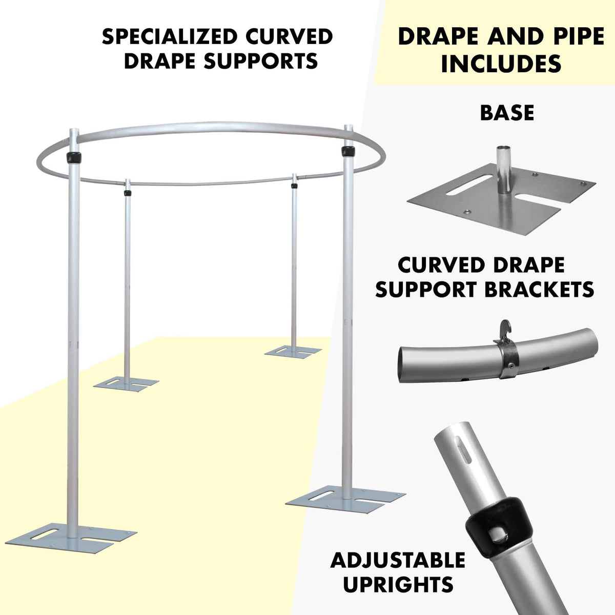 PortoWall 12ft Round Pipe & Drape Kit
