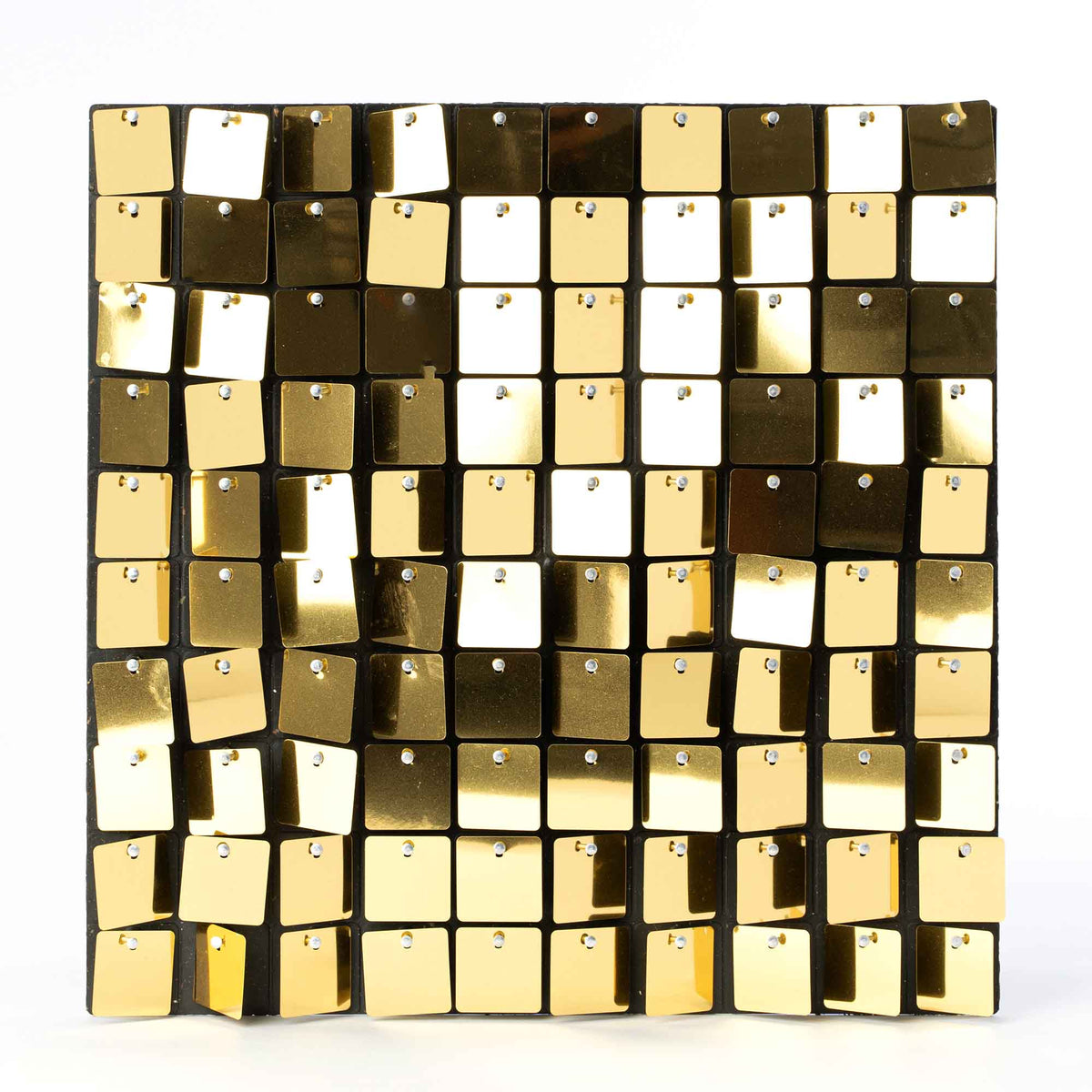 Square Sequin Backdrop Panels with Black Backing-Gold