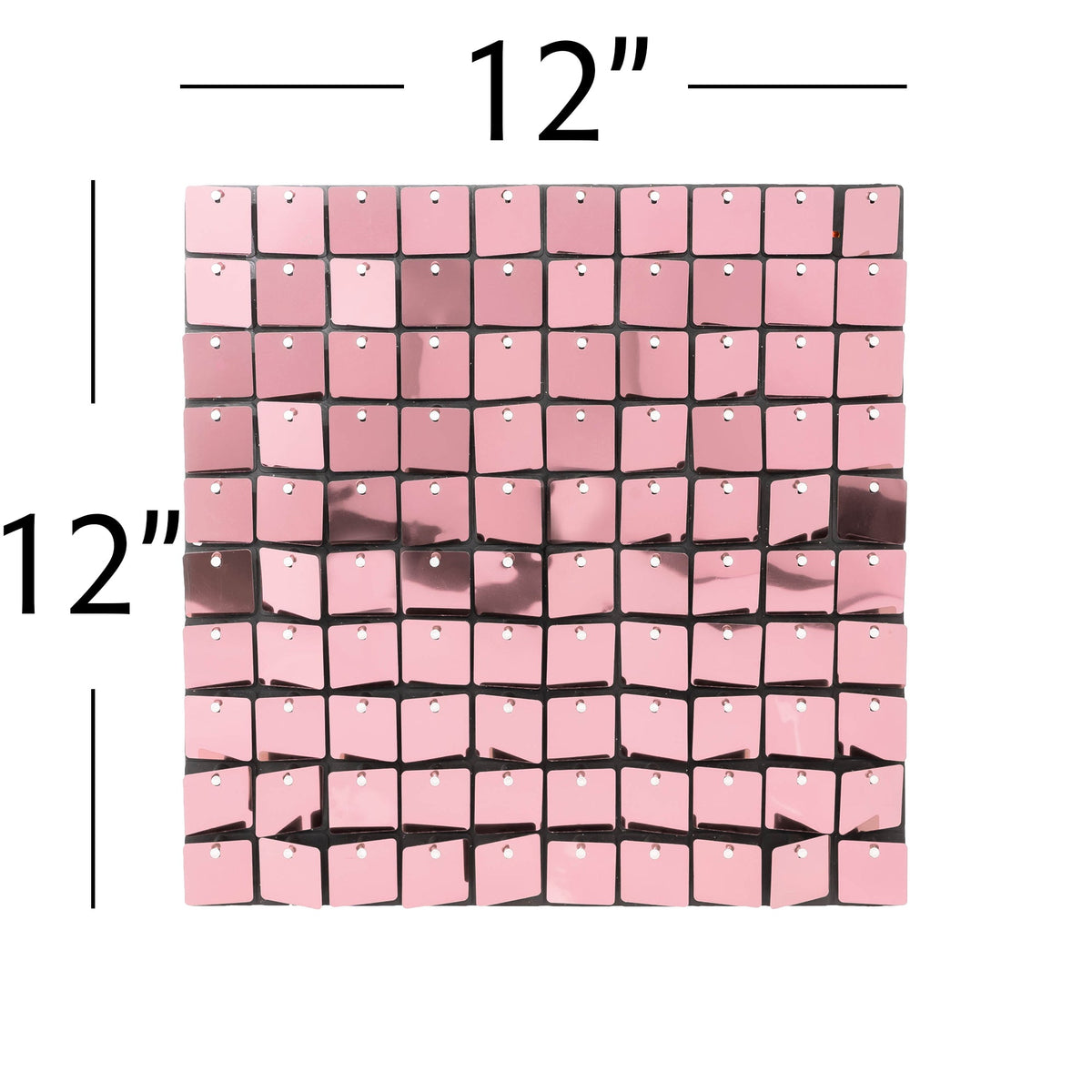 Square Sequin Backdrop Panels with Black Backing-Pink