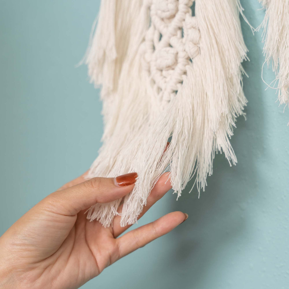 Macrame Feather Wall Hanging
