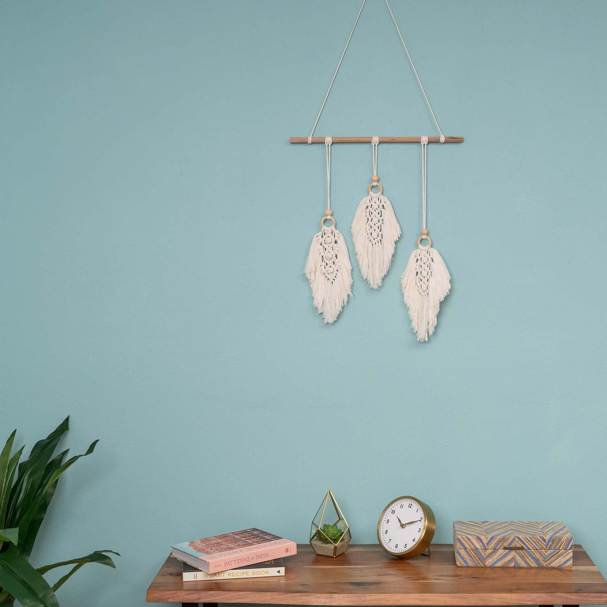 Macrame Feather Wall Hanging