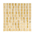 Square Spangle Sequin Panel with Clear Backing - Champagne