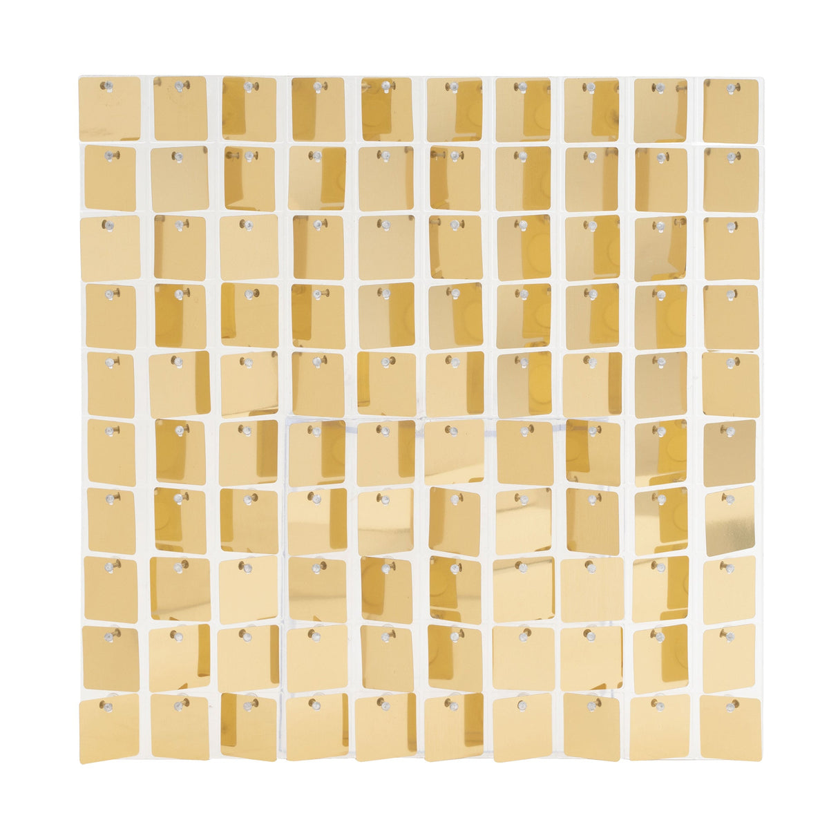 Square Spangle Sequin Panel with Clear Backing - Champagne