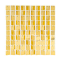 Square Spangle Sequin Panel with Clear Backing - Gold