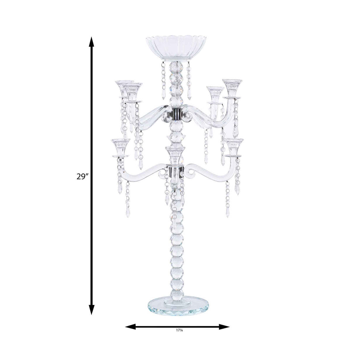 Crystal Eight Arm Candelabra