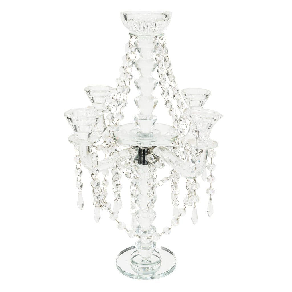 Crystal Table Centerpiece 18.5"