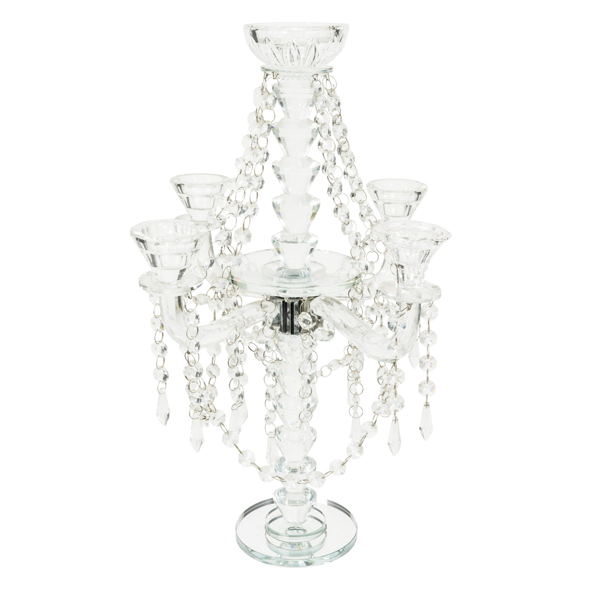 Crystal Table Centerpiece 18.5"