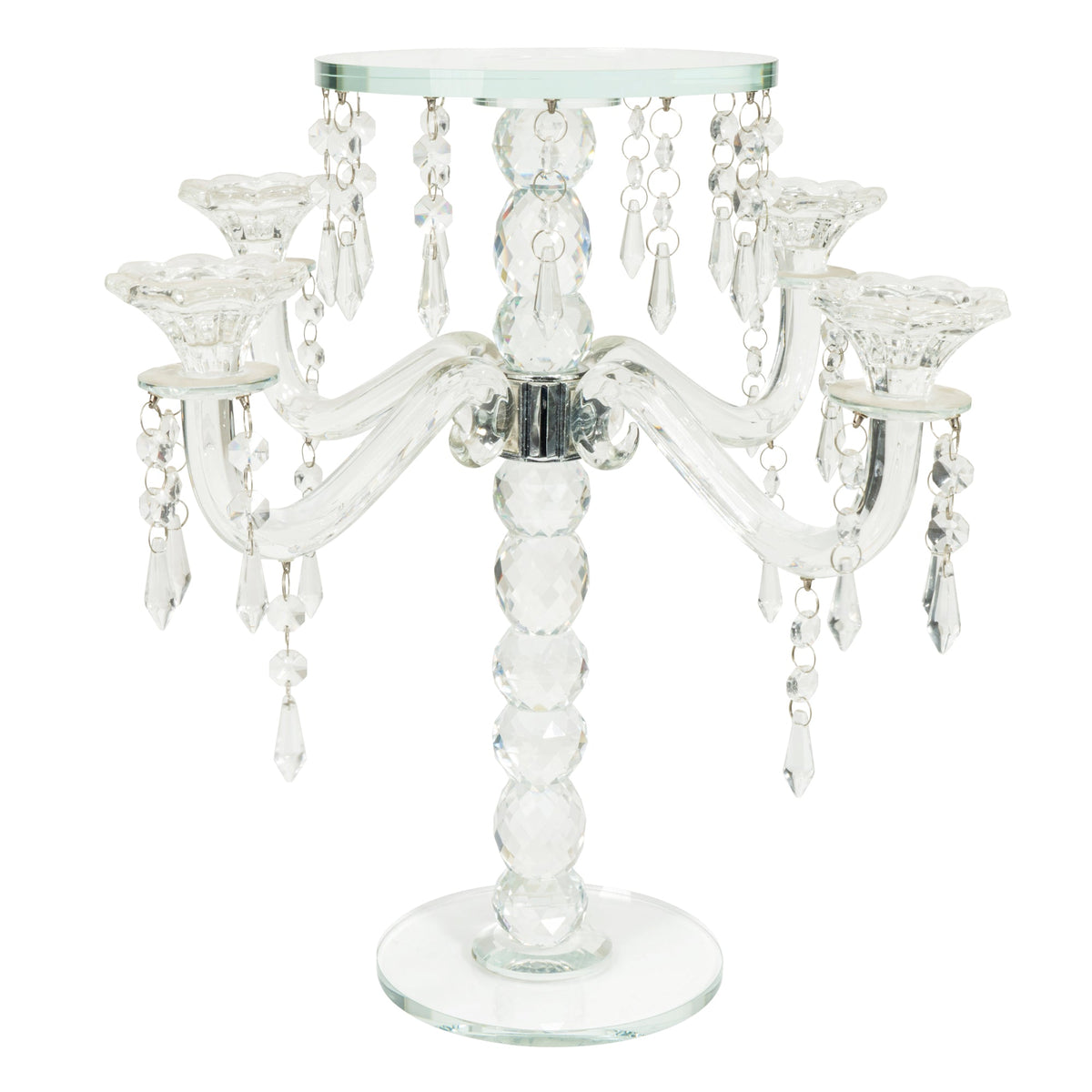 Crystal Floral Candelabra