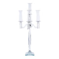 Crystal Candelabra 5 Arm Glass Hurricane Globes 40"