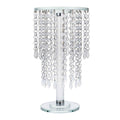 Round Crystal Chandelier Stand Centerpiece - 8" x 15"