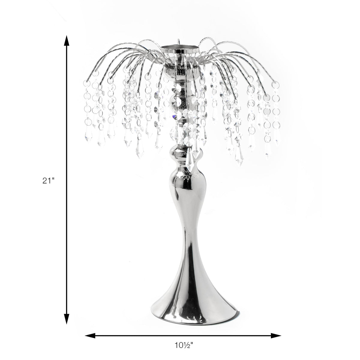 Fireworks Centerpiece 21" - Silver