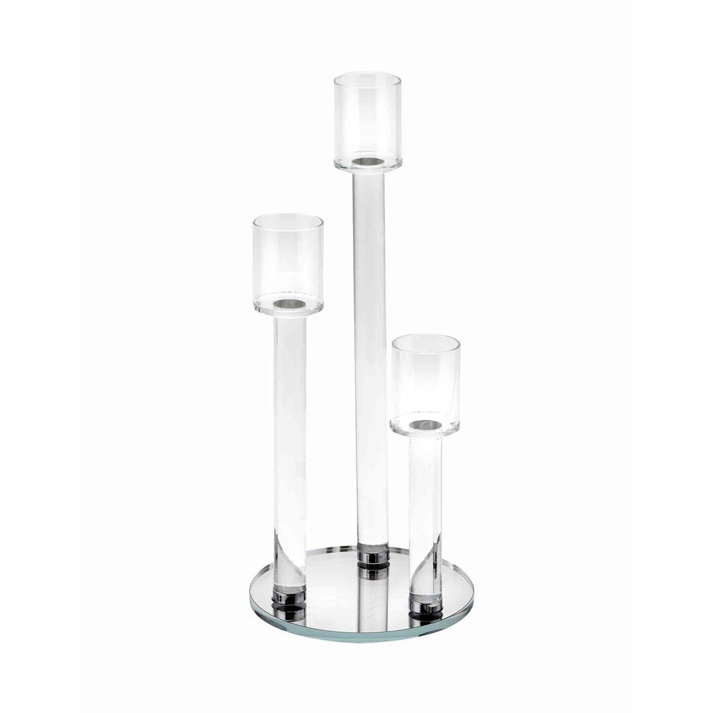 3 Arm Low Modern Candelabra