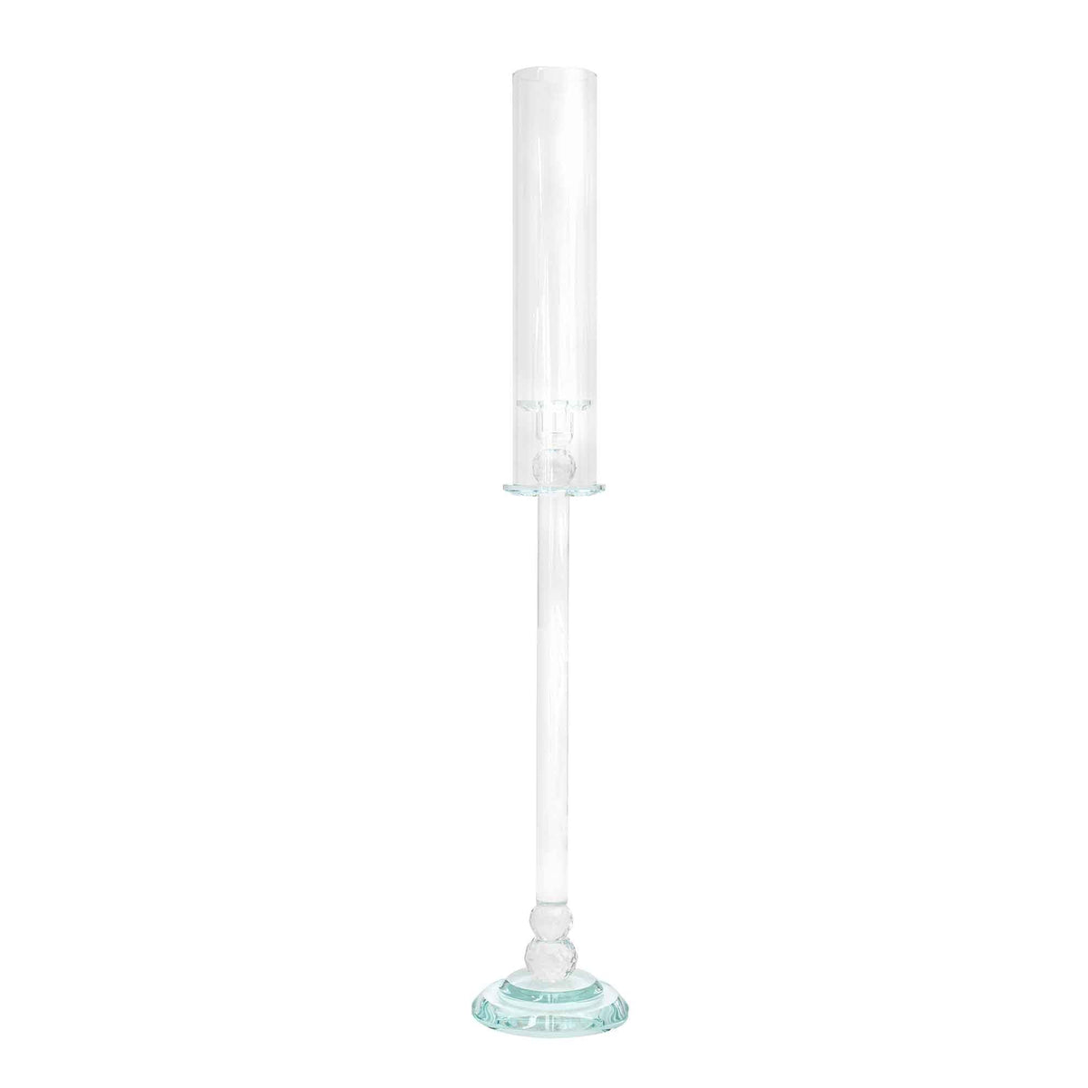 Single Arm Glass Candle Holder 50.25"