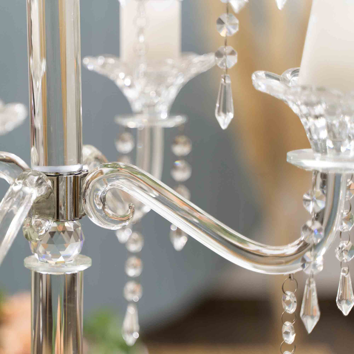 Crystal Candelabra, Nine Arm 35"