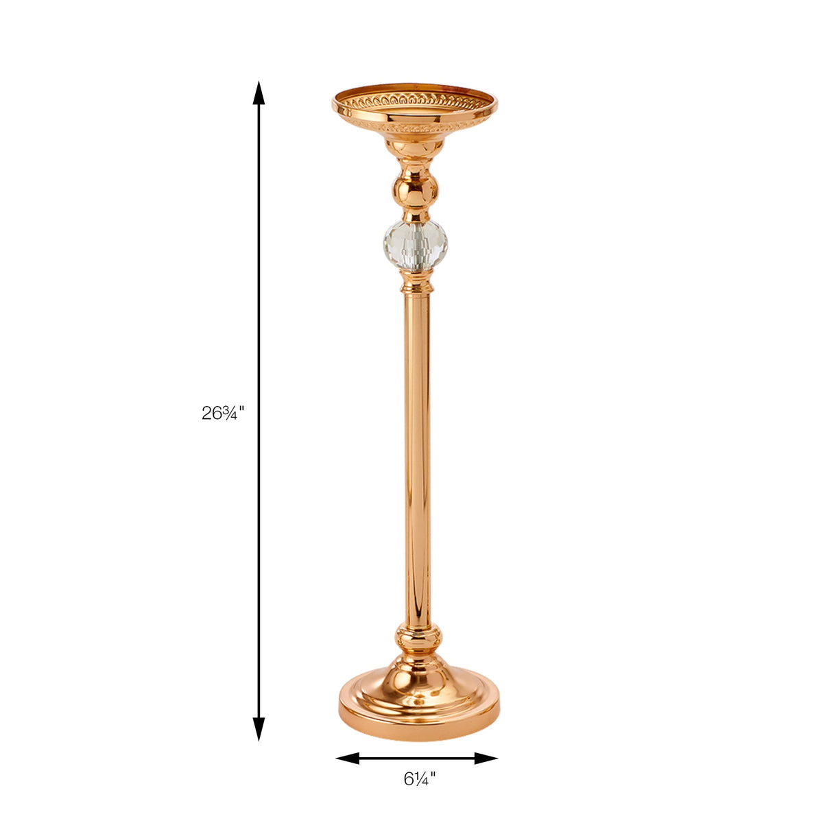 Classic Floral Riser 26.75" - Gold
