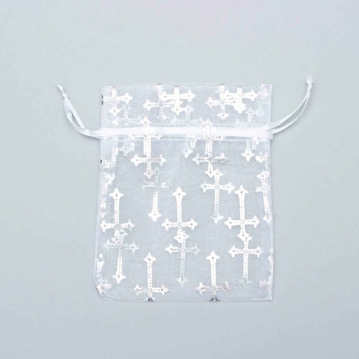 Small Organza Bag - Cross Pattern