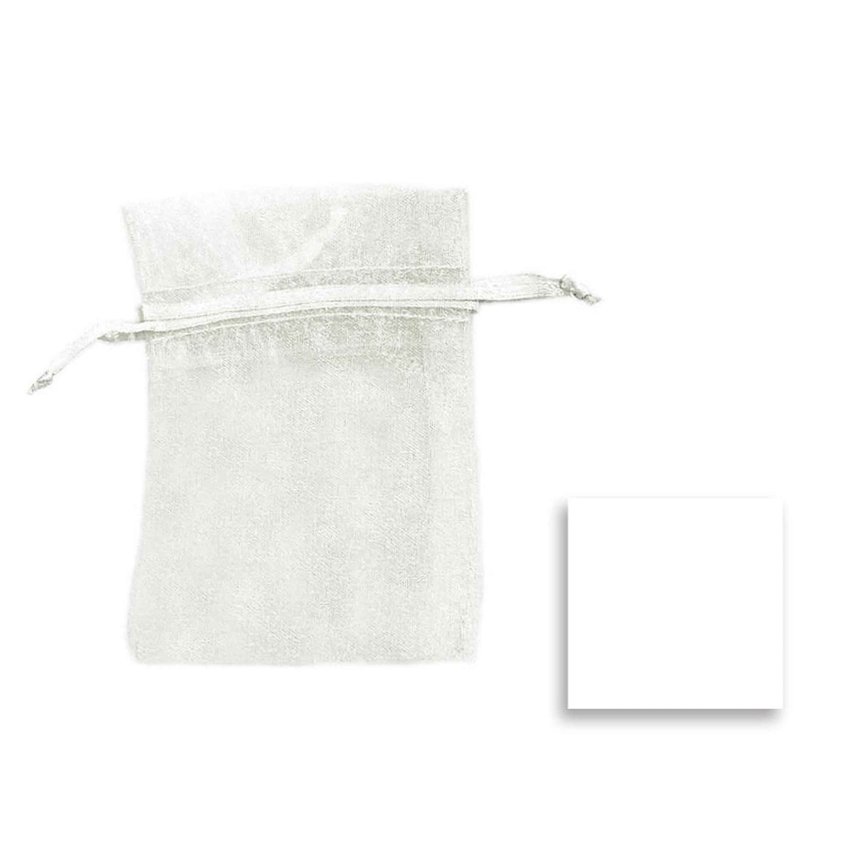 Small Organza Bag - White