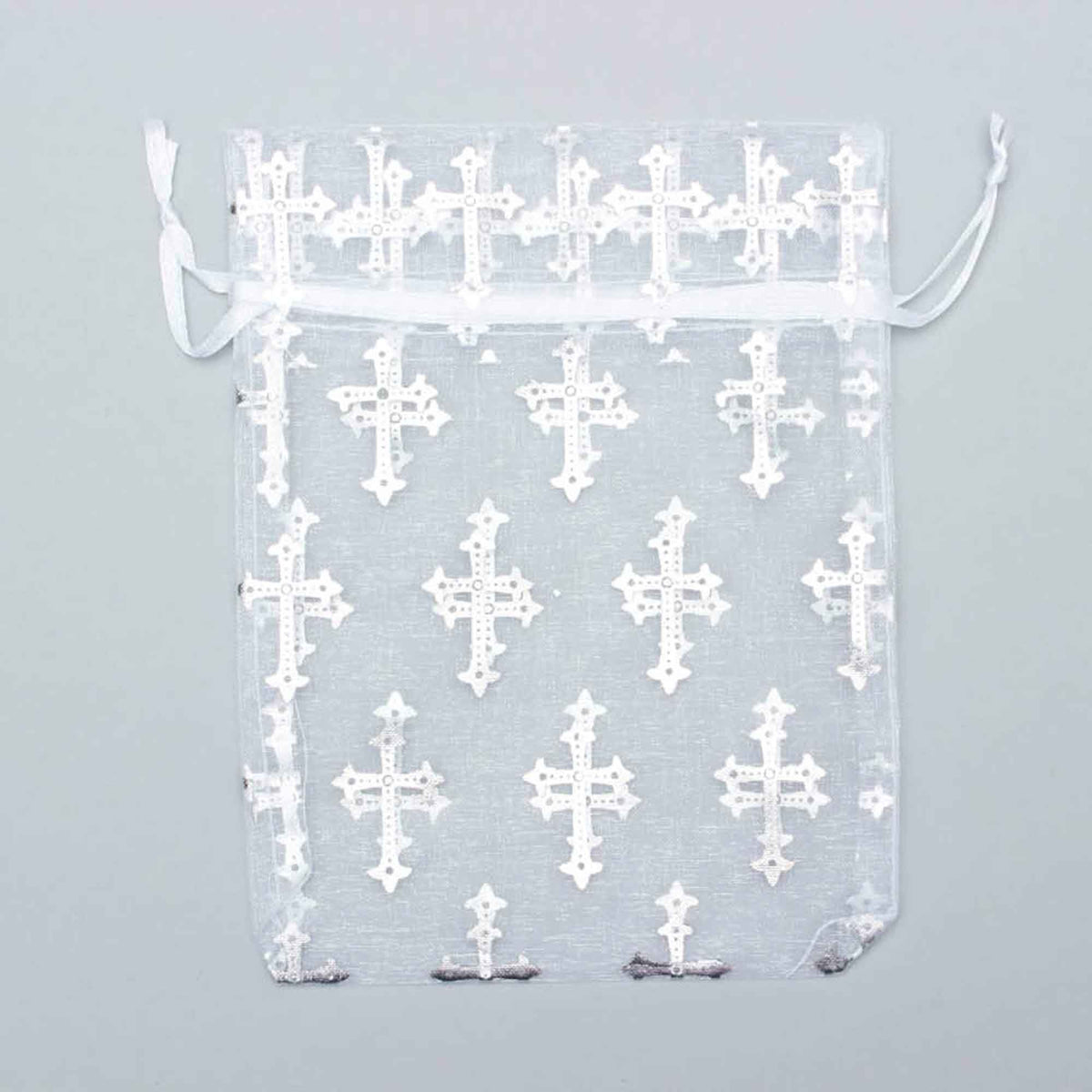 Medium Organza Bag - Cross Pattern
