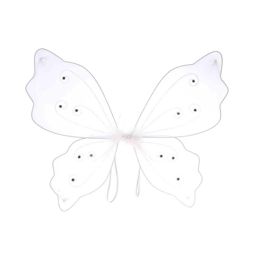 Nylon Butterfly Wings with Elastic 19" x 16" - White
