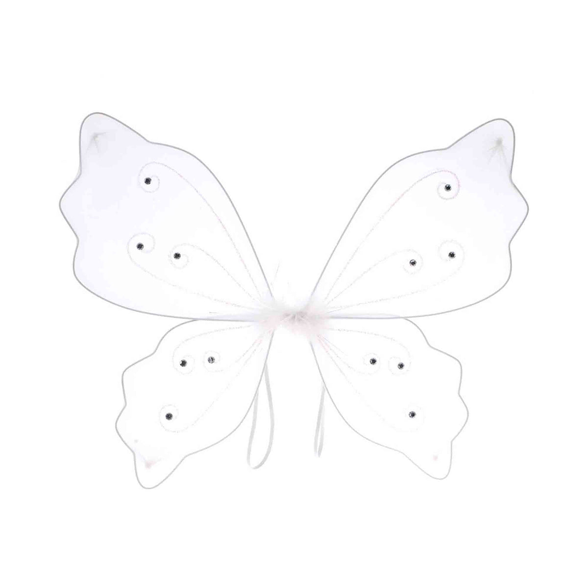 Nylon Butterfly Wings with Elastic 19" x 16" - White