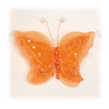 6 Inch Craft Butterfly - Orange