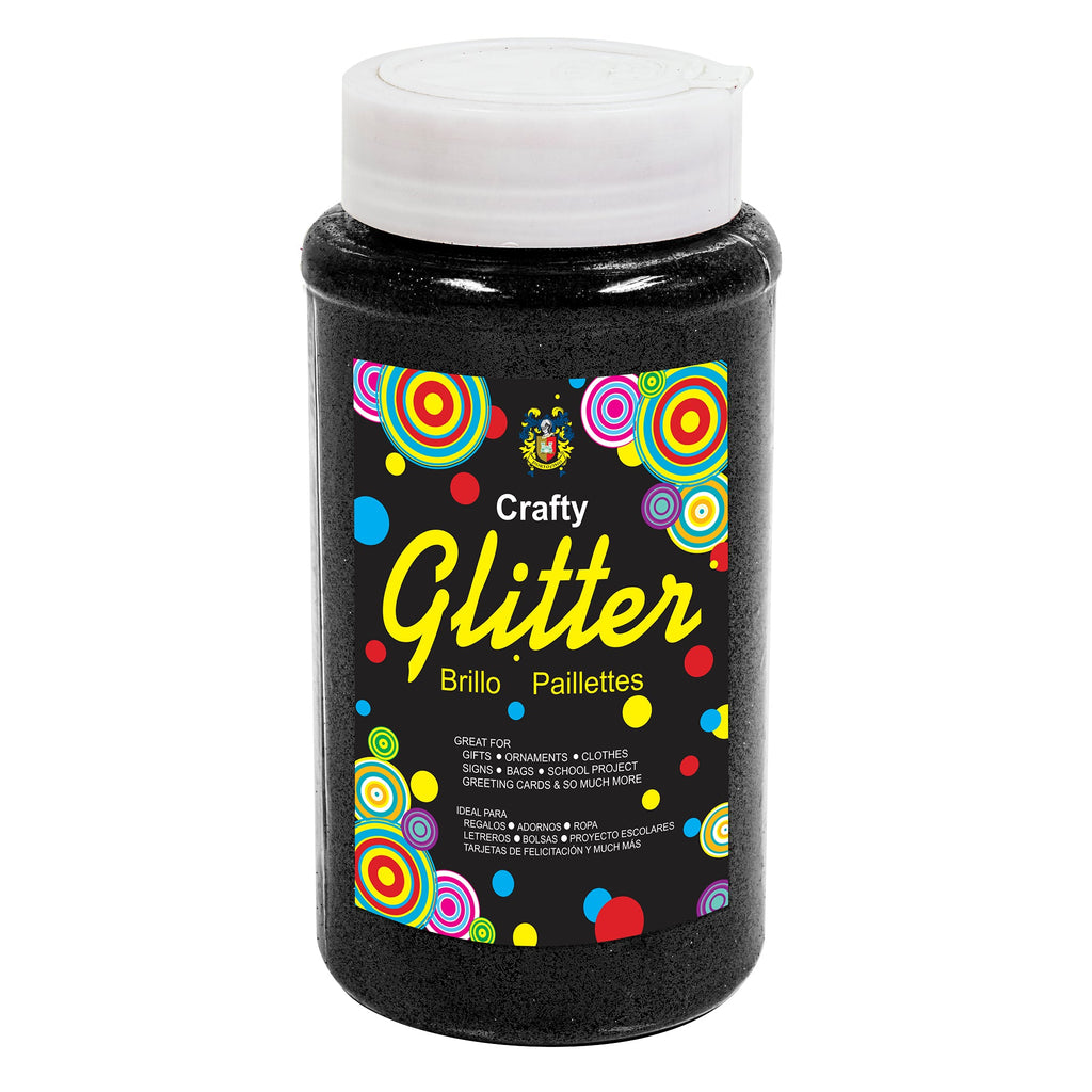 Fine Craft Glitter 1 LB Bottle - Black