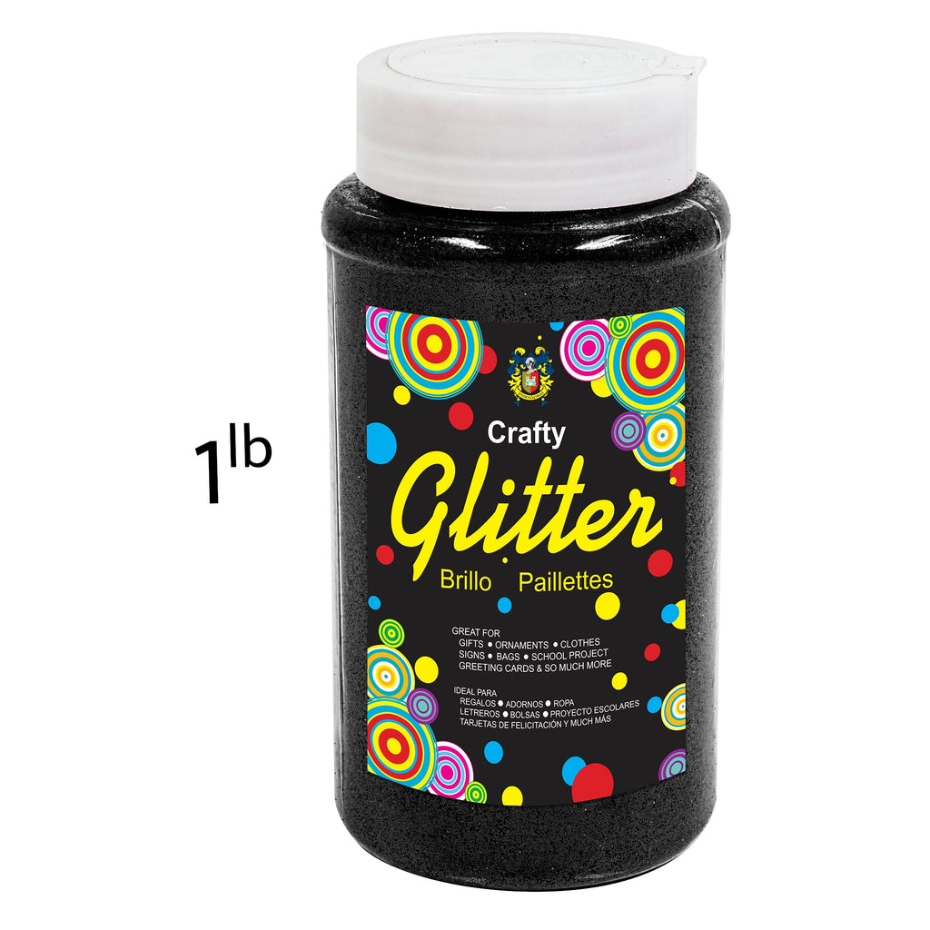 Fine Craft Glitter 1 LB Bottle - Black