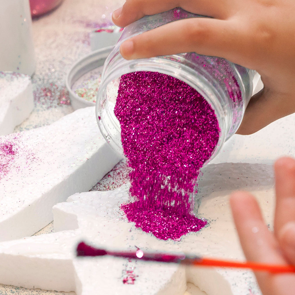 Fine Craft Glitter 1 LB Bottle - Fuchsia