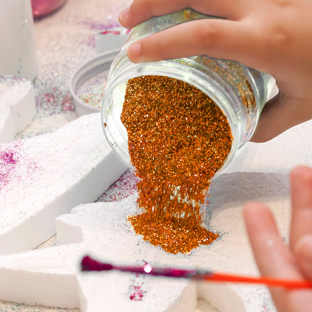 Fine Craft Glitter 1 LB Bottle - Orange