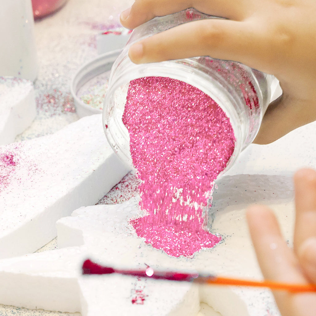 Fine Craft Glitter 1 LB Bottle - Pink