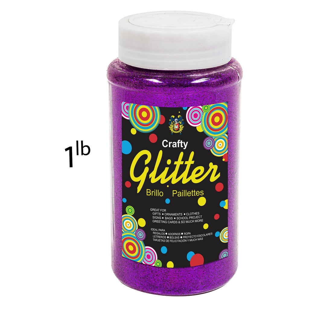 Fine Craft Glitter 1 LB Bottle - Purple