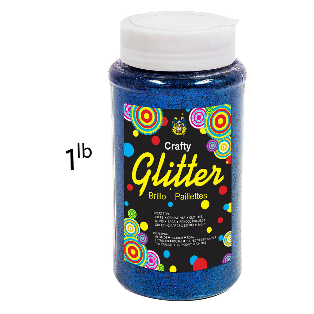 Fine Craft Glitter 1 LB Bottle - Royal Blue